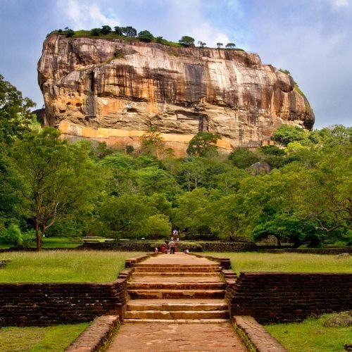 sigiriya, sri lanka, dambulla, mountain, unesco, nature, landscape, stone, rock formation